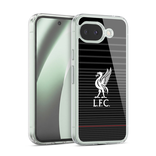 Liverpool Football Club Liver Bird White On Black Kit Soft Gel Case for Google Pixel 10a