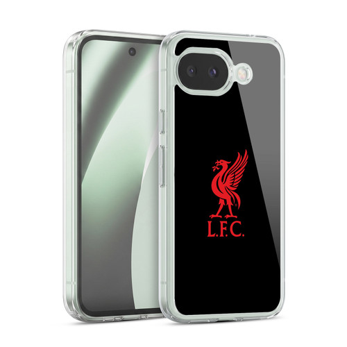 Liverpool Football Club Liver Bird Red Logo On Black Soft Gel Case for Google Pixel 10a