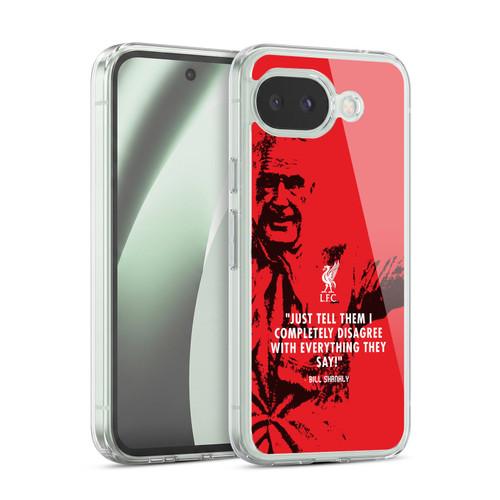 Liverpool Football Club Bill Shankly Quotes Disagree Red Soft Gel Case for Google Pixel 10a
