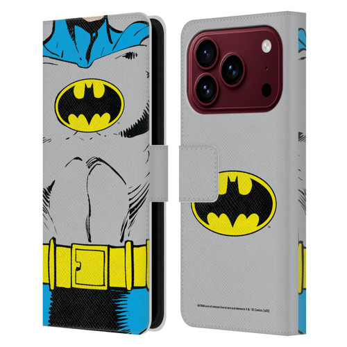 Batman DC Comics Logos Classic Costume Leather Book Wallet Case Cover For Apple iPhone 18 Pro