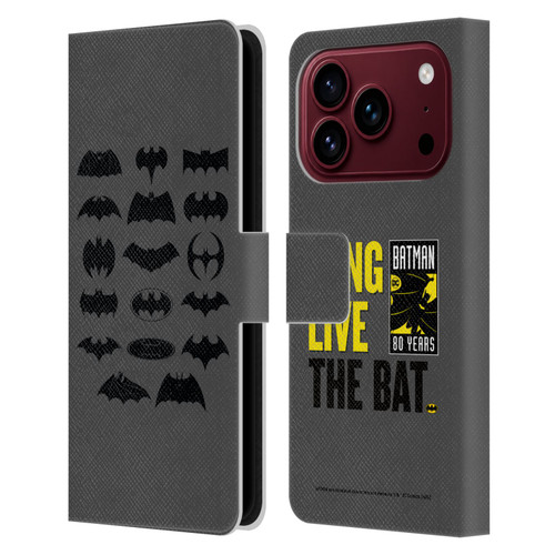 Batman DC Comics Logos Comic Leather Book Wallet Case Cover For Apple iPhone 18 Pro