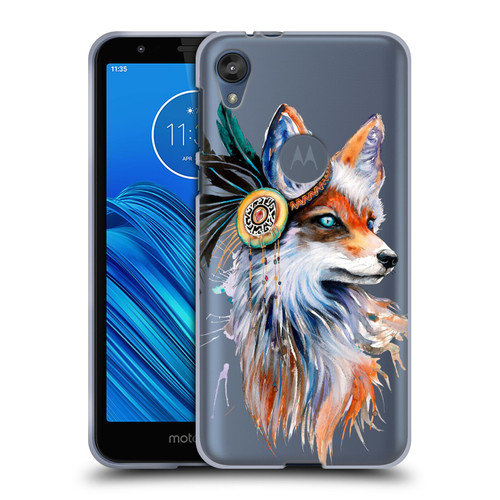 Pixie Cold Animals Fox Soft Gel Case for Motorola Moto E6