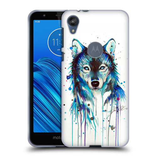 Pixie Cold Animals Ice Wolf Soft Gel Case for Motorola Moto E6