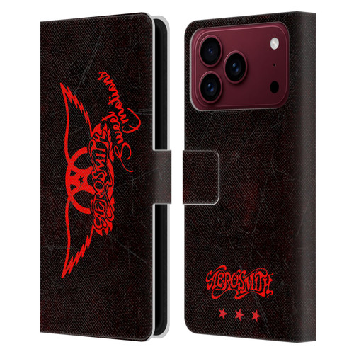 Aerosmith Classics Red Winged Sweet Emotions Leather Book Wallet Case Cover For Apple iPhone 18 Pro Max