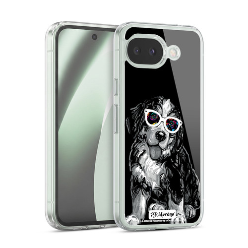 P.D. Moreno Black And White Dogs Bernese Soft Gel Case for Google Pixel 10a