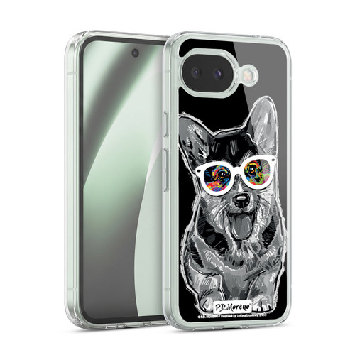 P.D. Moreno Black And White Dogs Pembroke Welsh Corgi Soft Gel Case for Google Pixel 10a