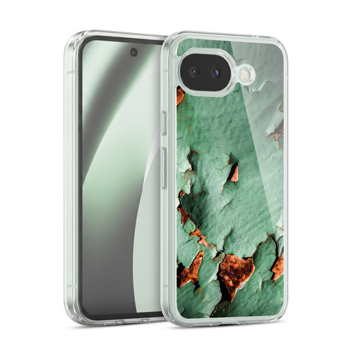 PLdesign Wood And Rust Prints Turquoise Brown Rusty Metal Soft Gel Case for Google Pixel 10a