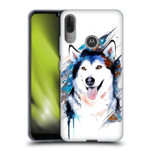 Pixie Cold Animals Husky Soft Gel Case for Motorola Moto E6 Plus