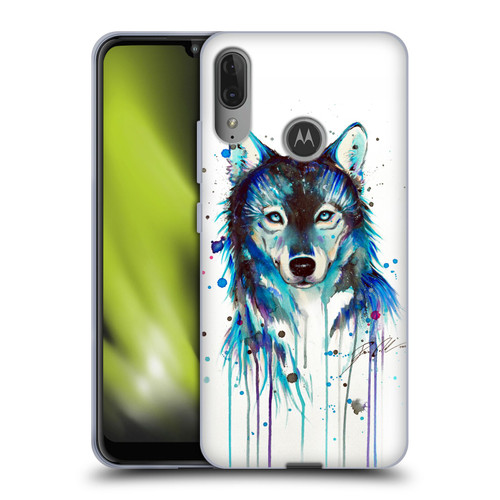 Pixie Cold Animals Ice Wolf Soft Gel Case for Motorola Moto E6 Plus