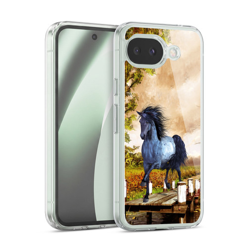 Simone Gatterwe Horses On The Lake Soft Gel Case for Google Pixel 10a