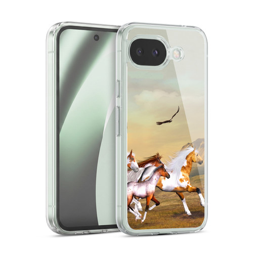 Simone Gatterwe Horses Wild Herd Soft Gel Case for Google Pixel 10a