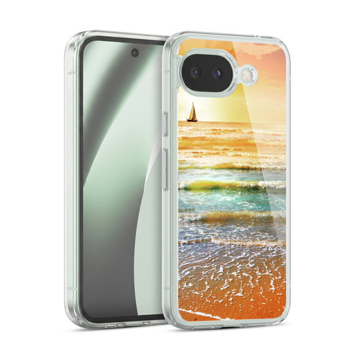 Head Case Designs Beautiful Beaches Sunset And Sailboat Seascape Soft Gel Case for Google Pixel 10a