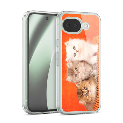 Head Case Designs Cats Chinchilla Persian Fluffy Kittens Soft Gel Case for Google Pixel 10a