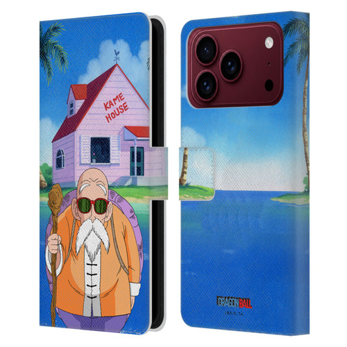 Dragon Ball Characters Master Roshi Leather Book Wallet Case Cover For Apple iPhone 18 Pro Max