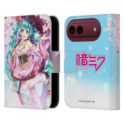 Hatsune Miku Graphics Sakura Leather Book Wallet Case Cover For Apple iPhone Duo
