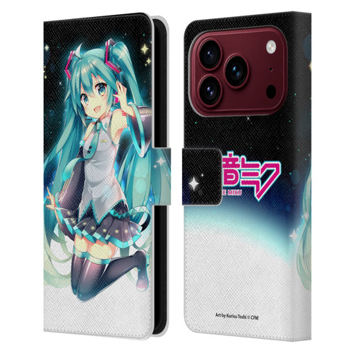 Hatsune Miku Graphics Night Sky Leather Book Wallet Case Cover For Apple iPhone 18 Pro