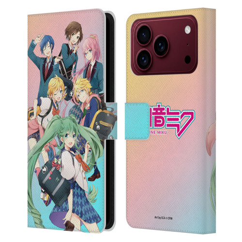Hatsune Miku Virtual Singers High School Leather Book Wallet Case Cover For Apple iPhone 18 Pro Max