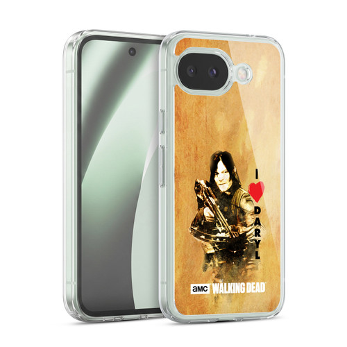 AMC The Walking Dead Typography Love Daryl Crossbow Soft Gel Case for Google Pixel 10a