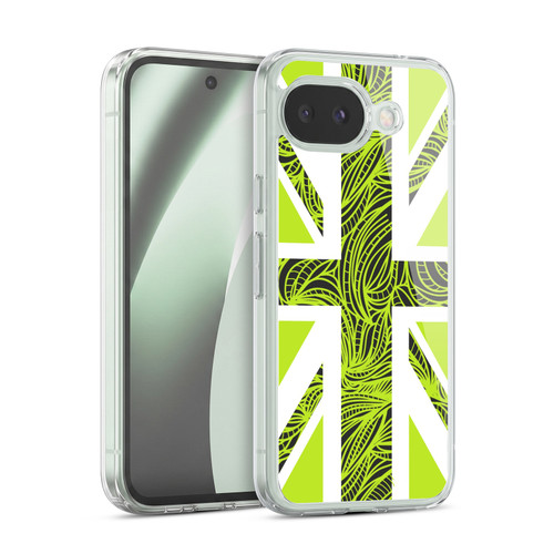 Head Case Designs Union Jack Collection Neon Green Rope Soft Gel Case for Google Pixel 10a
