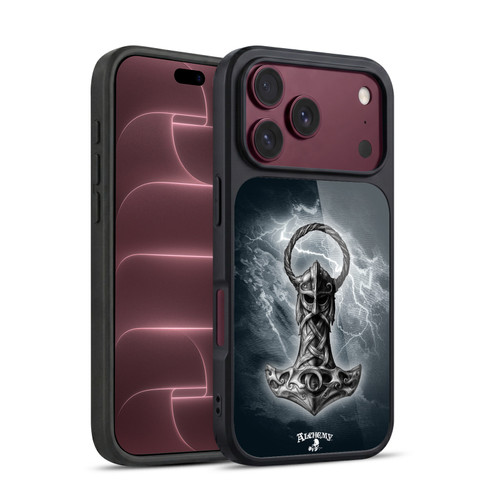 Alchemy Gothic Illustration Mjolnir Hammer Gel Armour Case For Apple iPhone 18 Pro