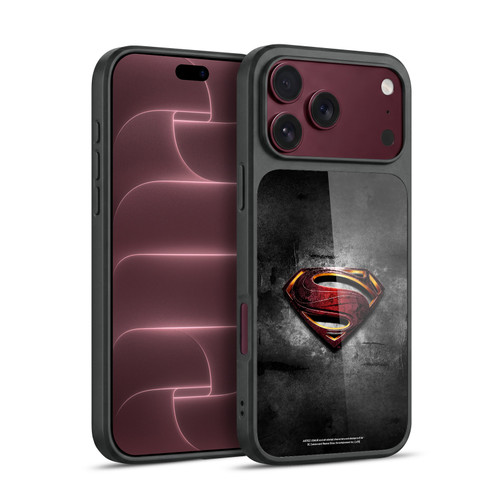 Justice League Movie Superman Logo Art Man Of Steel Gel Armour Case For Apple iPhone 18 Pro Max