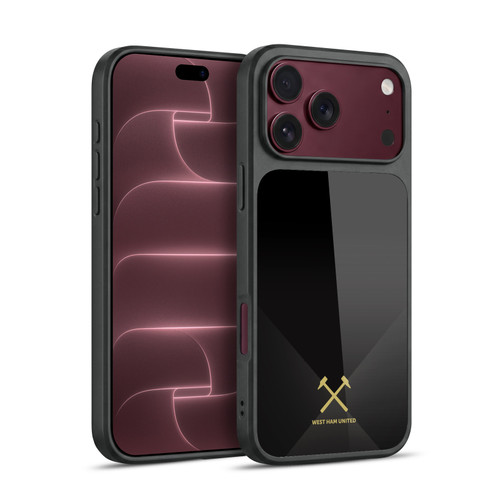 West Ham United FC Hammer Marque Kit Black & Gold Gel Armour Case For Apple iPhone 18 Pro Max