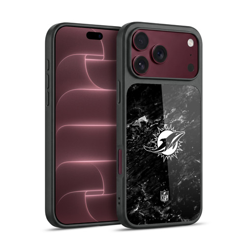 NFL Miami Dolphins Artwork Marble Gel Armour Case For Apple iPhone 18 Pro Max