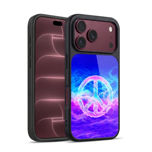 Wumples Cosmic Arts Clouded Peace Symbol Gel Armour Case For Apple iPhone 18 Pro