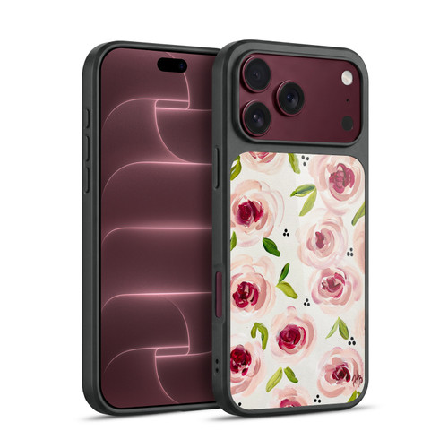 Haley Bush Floral Painting Pink Pattern Gel Armour Case For Apple iPhone 18 Pro Max