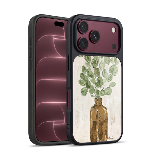 Haley Bush Floral Painting Brown Bottle Eucalyptus Gel Armour Case For Apple iPhone 18 Pro