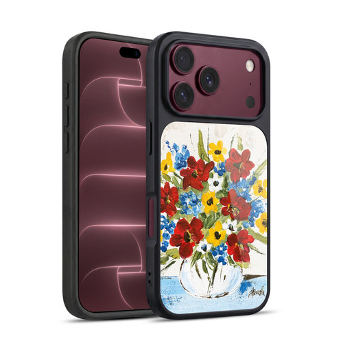 Haley Bush Floral Painting Patriotic Gel Armour Case For Apple iPhone 18 Pro