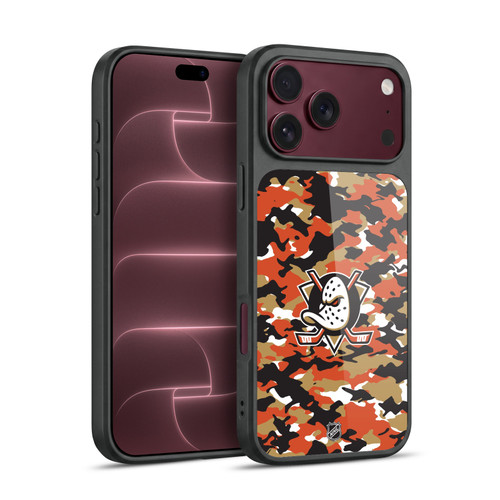 NHL Anaheim Ducks Camouflage Gel Armour Case For Apple iPhone 18 Pro Max