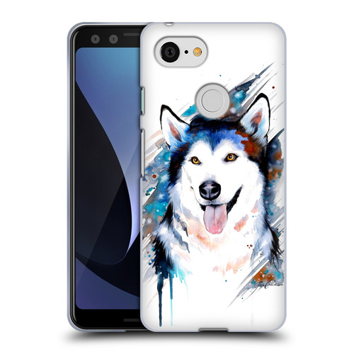 Pixie Cold Animals Husky Soft Gel Case for Google Pixel 3