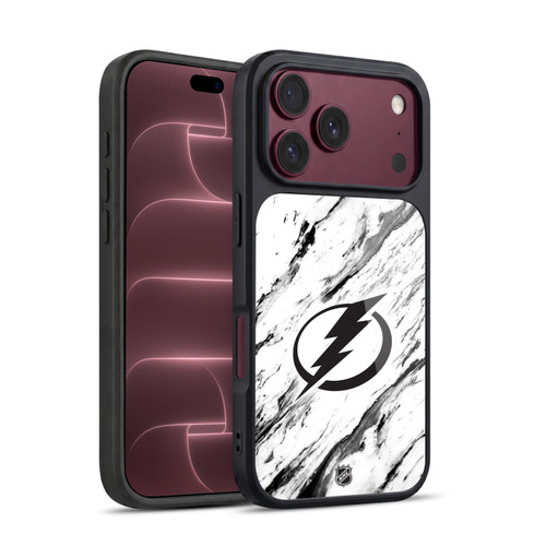 NHL Tampa Bay Lightning Marble Gel Armour Case For Apple iPhone 18 Pro