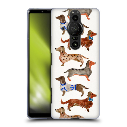 Cat Coquillette Animals Dachshunds Soft Gel Case for Sony Xperia Pro-I