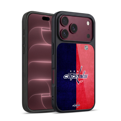 NHL Washington Capitals Half Distressed Gel Armour Case For Apple iPhone 18 Pro