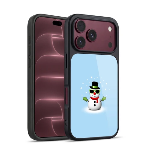 PLdesign Christmas Cool Snowman With Shades Gel Armour Case For Apple iPhone 18 Pro