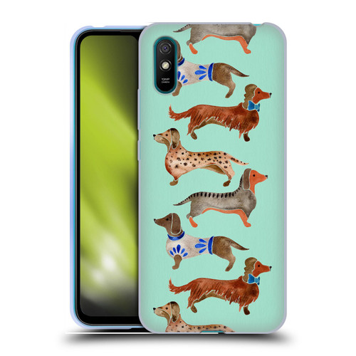 Cat Coquillette Animals Blue Dachshunds Soft Gel Case for Xiaomi Redmi 9A / Redmi 9AT
