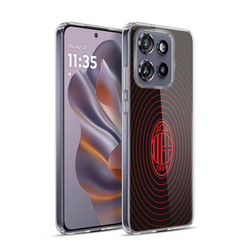 AC Milan Graphics Beat Soft Gel Case for Motorola Edge 50 Neo
