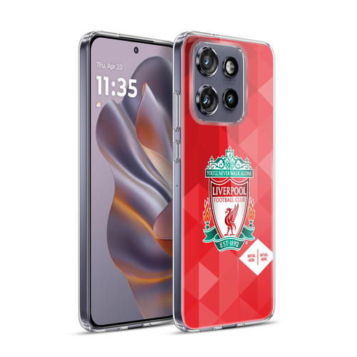 Custom Customised Personalised Liverpool Football Club Logo 1 Crest Geometric Red Soft Gel Case for Motorola Edge 50 Neo