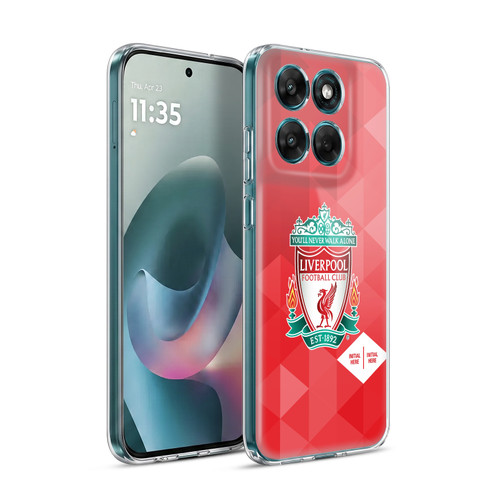 Custom Customised Personalised Liverpool Football Club Logo 1 Crest Geometric Red Soft Gel Case for Motorola Moto G77