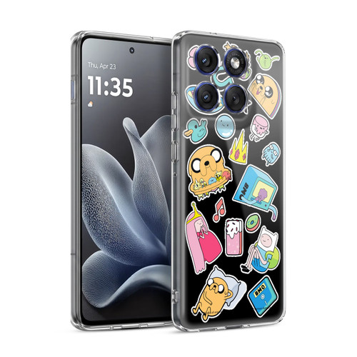 Adventure Time Graphics Icons Soft Gel Case for Motorola Edge 70