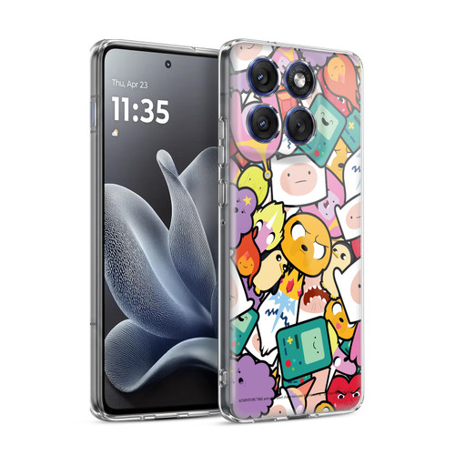 Adventure Time Graphics Pattern Soft Gel Case for Motorola Edge 70