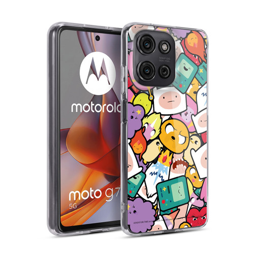 Adventure Time Graphics Pattern Soft Gel Case for Motorola Moto G75