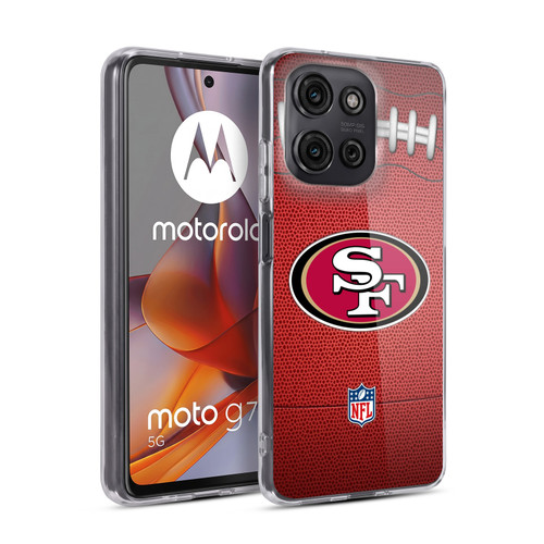 NFL San Francisco 49ers Graphics Football Soft Gel Case for Motorola Moto G75