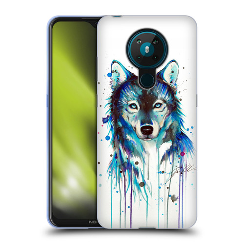 Pixie Cold Animals Ice Wolf Soft Gel Case for Nokia 5.3