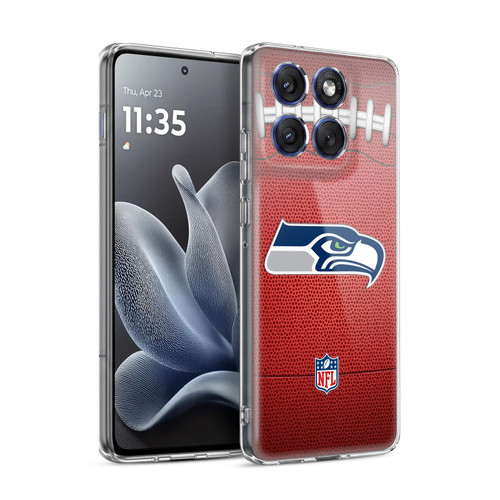 NFL Seattle Seahawks Graphics Football Soft Gel Case for Motorola Edge 70