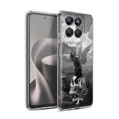 Alchemy Gothic Cats Nine Lives Of Poe Skull Soft Gel Case for Motorola Moto G37 Power