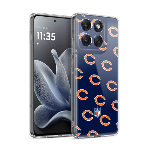 NFL Chicago Bears Artwork Patterns Soft Gel Case for Motorola Edge 70