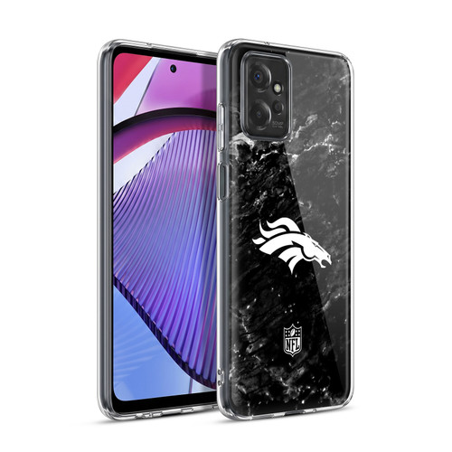 NFL Denver Broncos Artwork Marble Soft Gel Case for Motorola Moto G Power (2023)